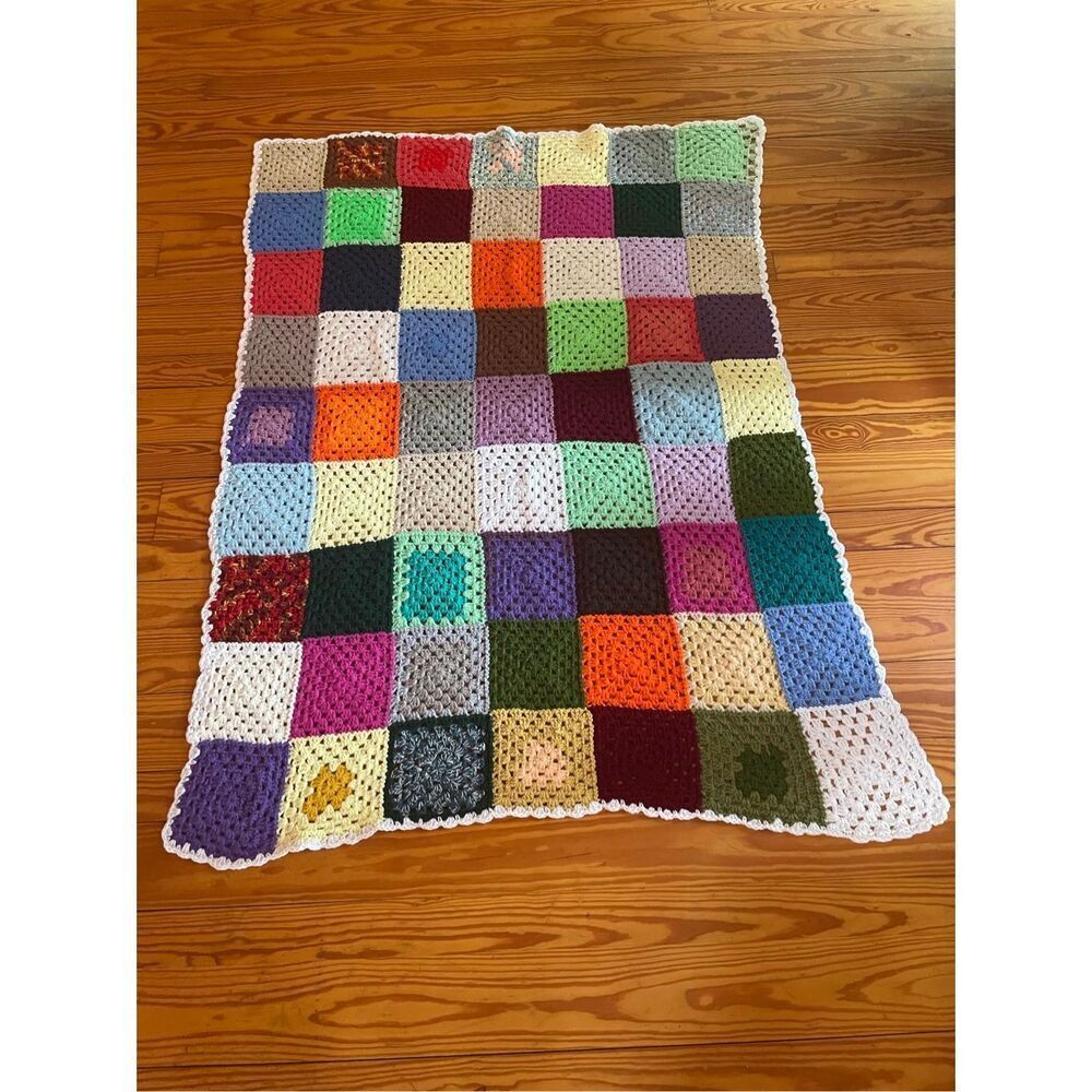 Patchwork Granny Square Blanket